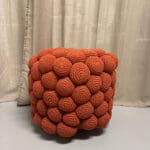GALET puf/skammel i Terracotta