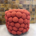 GALET puf/skammel i Terracotta