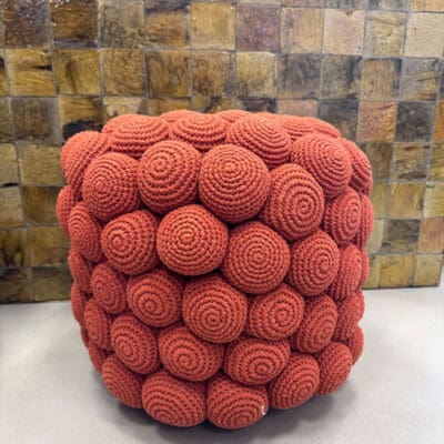 GALET puf/skammel i Terracotta
