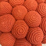 GALET puf/skammel i Terracotta