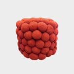 GALET puf/skammel i Terracotta
