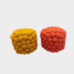 GALET puf/skammel i Terracotta