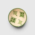 10 cm green bowl with Berber motif
