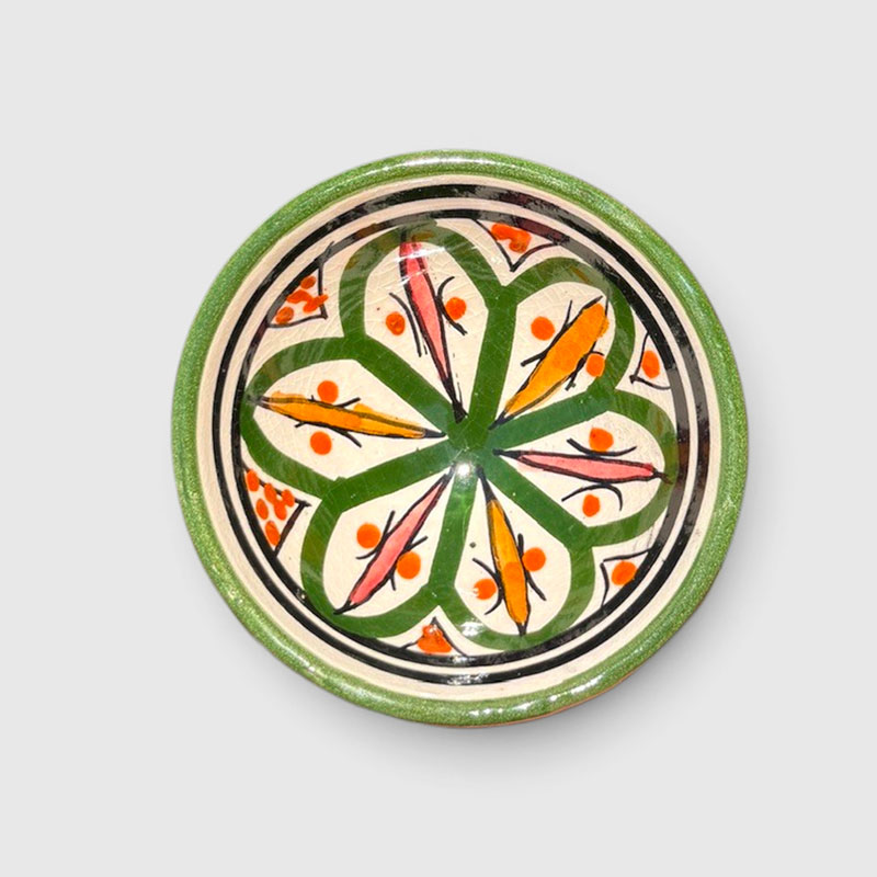 10 cm bowl in several shades of green