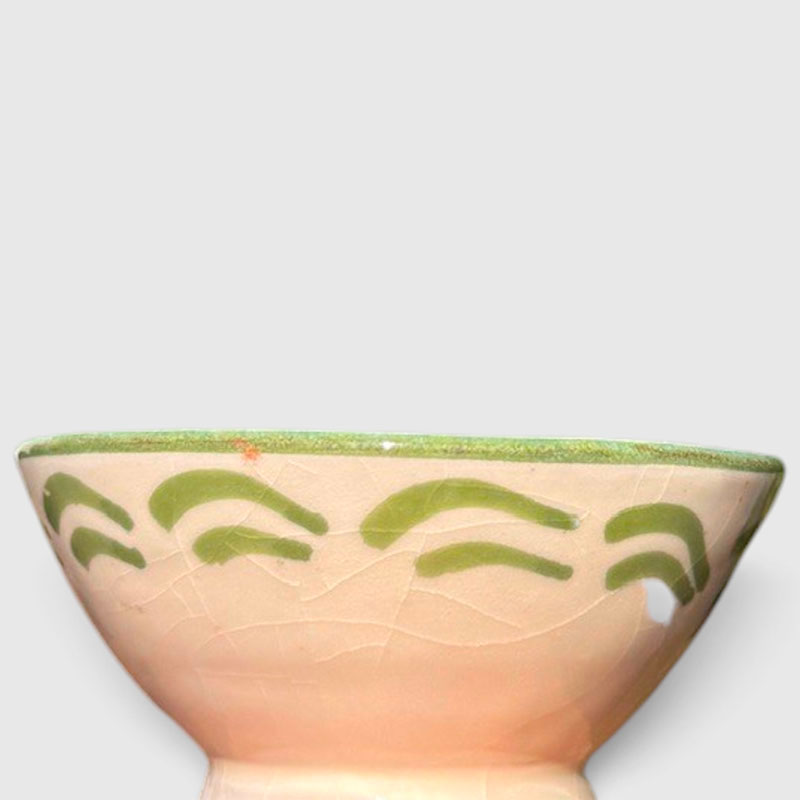 10 cm bowl in several shades of green