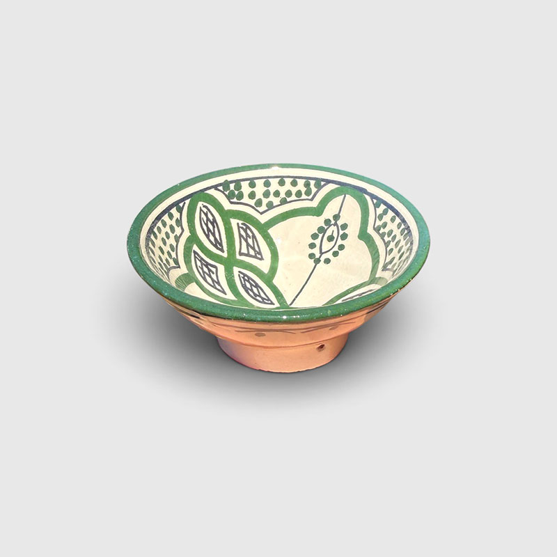 10 cm bowl in several shades of green