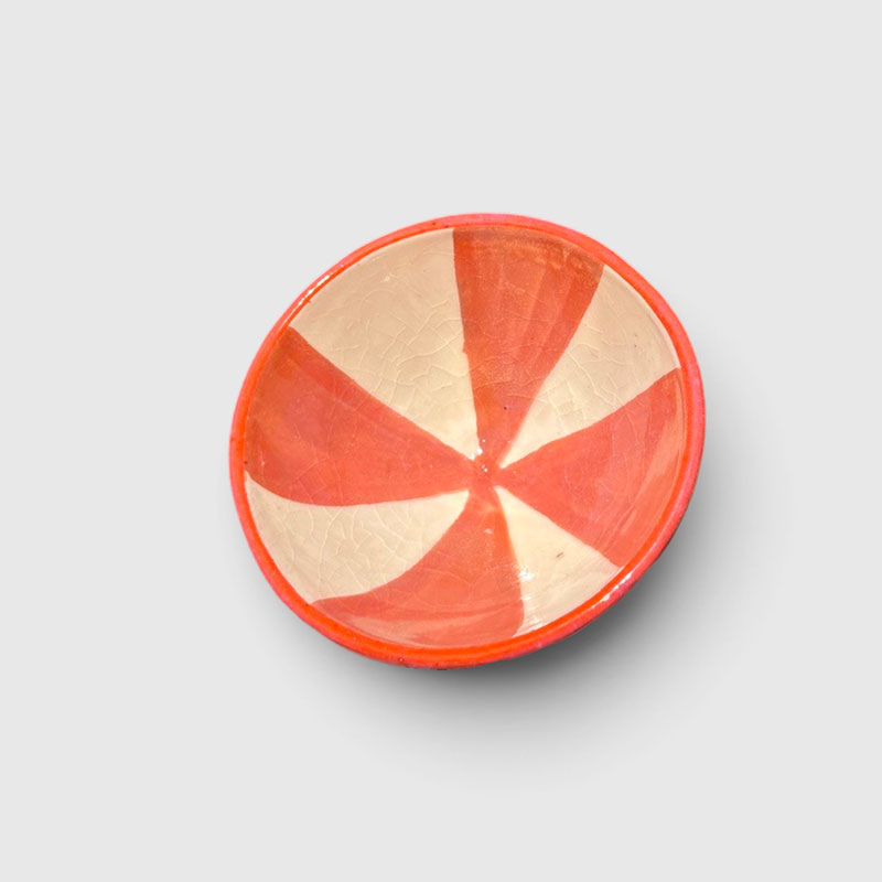 10 cm bowls in beautiful colors with stripes