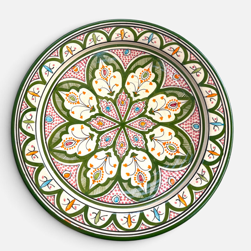 Marokkaanse schaal 42 cm_groen4