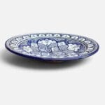 Blue dish 42 cm, handmade in Morocco.