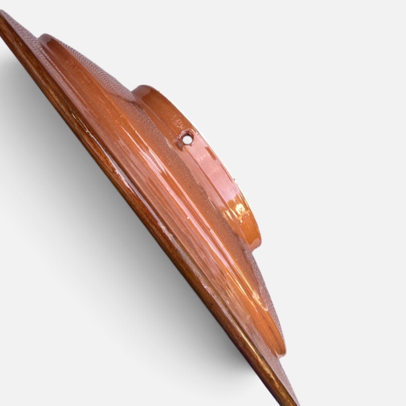 fad i lyseblå med smukt mønster, måler 42 cm, håndlavet i marokko.