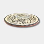 Beautiful couscous dish in ceramic measuring 28 centimeters. Black, and handmade in Morocco.