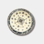 Beautiful couscous dish in ceramic measuring 28 centimeters. Black, and handmade in Morocco.