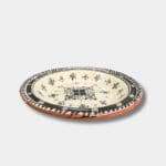 Beautiful couscous dish in ceramic measuring 28 centimeters. Black, and handmade in Morocco.