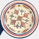 Beautiful couscous dish in ceramic measuring 28 centimeters. Blue, and handmade in Morocco.