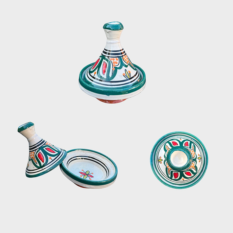 tagine i grønne farver