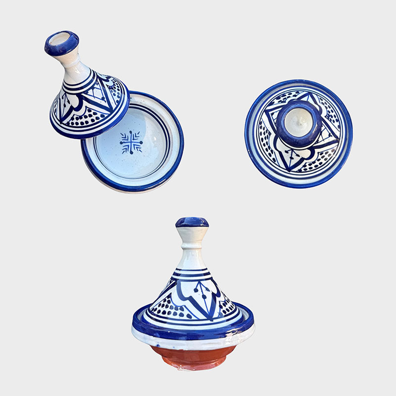 Moroccan tagine 13.5 cm blue 5