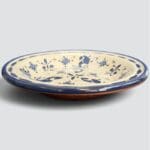 Beautiful couscous dish in ceramic measuring 28 centimeters. Blue, and handmade in Morocco.