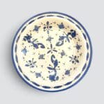 Beautiful couscous dish in ceramic measuring 28 centimeters. Blue, and handmade in Morocco.