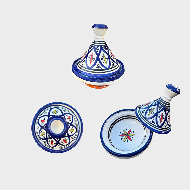 Moroccan tagine 13.5 cm blue 4