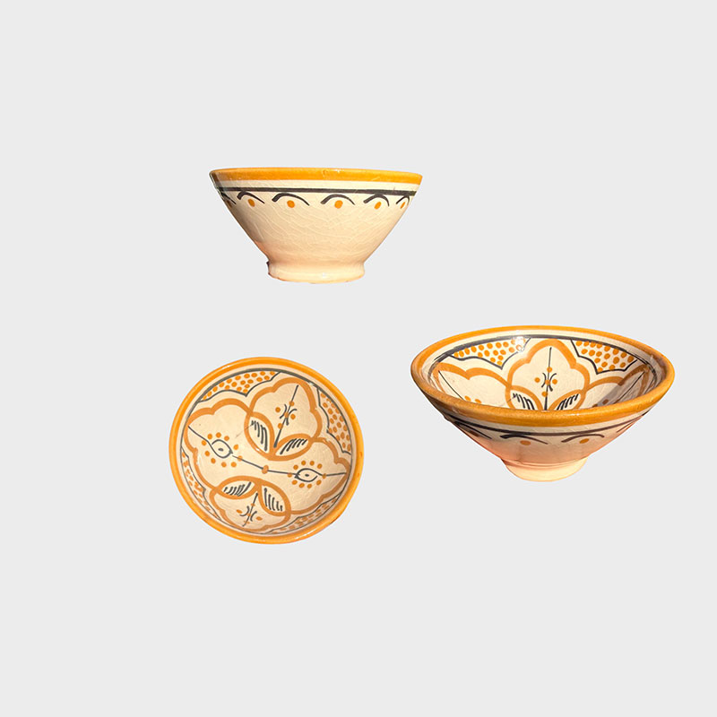 12 cm bowl in brown and black colors