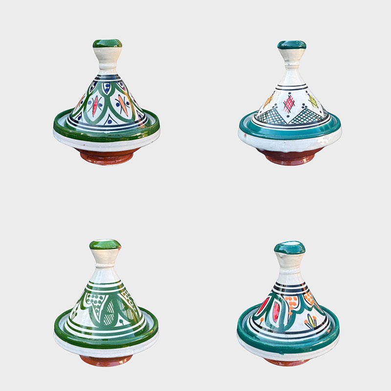 grønne-tagines_fælles grønne tagines 13,5 cm i forskellige farver