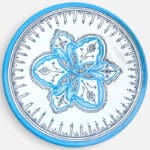 Marokkaanse schaal lichtblauw 42 cm