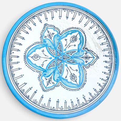 Moroccan dish light blue 42 cm