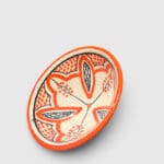 bols de 10 cm de diamètre, couleurs orange et rouge