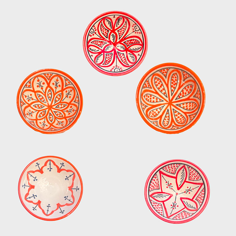rødorange_12-cm-fællesbillede orange und rote Schalen, 12 cm
