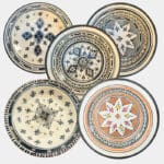 black couscous dishes.