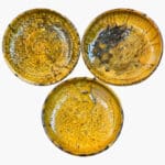 Bol plat Tamegroute couleur ocre, 21 cm de diamètre