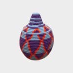 Berbermand M in blauw, paars en rood