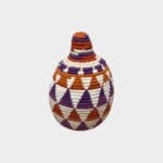 Berbermand in paars, oranje en crème