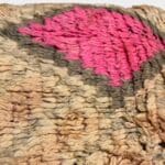 Nélia gulvpude i beige og rosa toner
