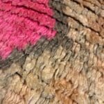 Nélia gulvpude i beige og rosa toner