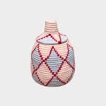 Berbermand M pastelroze, rood en blauw
