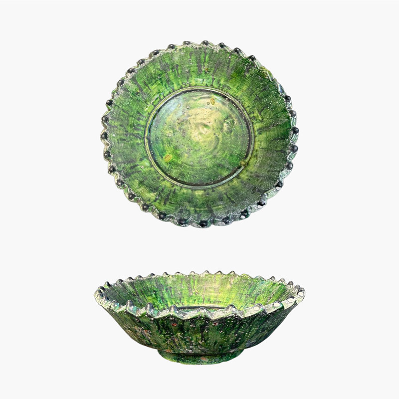 gekartelde kom groene tamegroute 20 cm