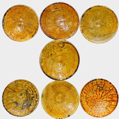 tamegroute tallerkener gul/okker - 20 cm i diameter