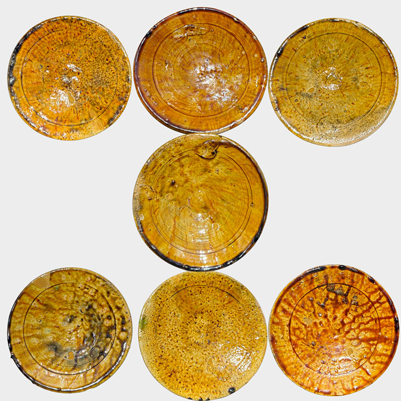 tamegroute tallerkener gul/okker - 20 cm i diameter
