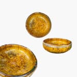bowl with brass details 15 cm