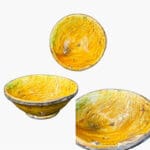 Ocher colored tamegroot skalę in 11-13 cm