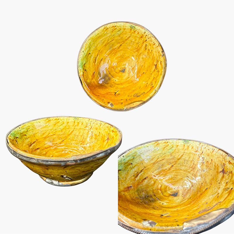 Ocher colored tamegroot skalę in 11-13 cm