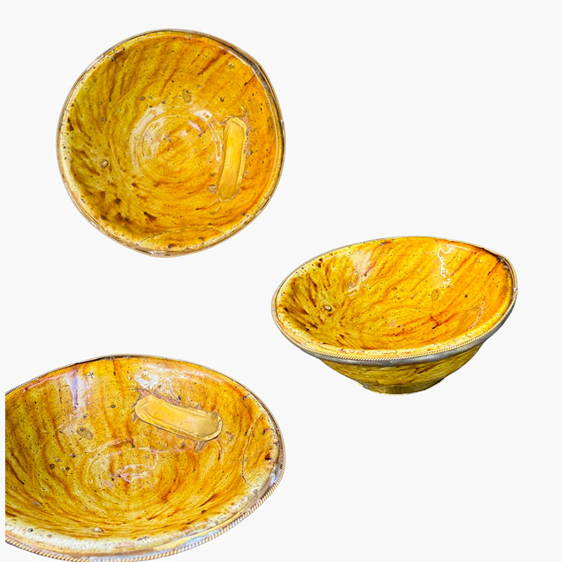 Ocher colored tamegroot skalę in 11-13 cm