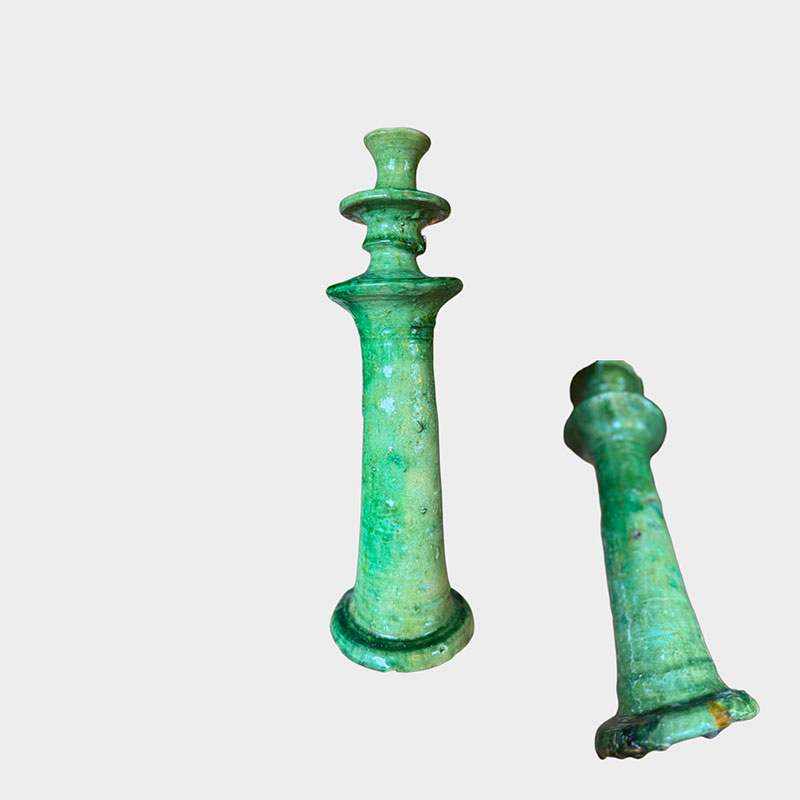 Bougeoirs Tamegroute verts taille XL
