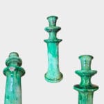 Bougeoirs Tamegroute verts taille XL