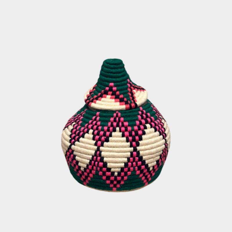 Berbermand M groen, roze, crème