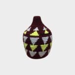 Panier berbère M marron, gris, citron vert