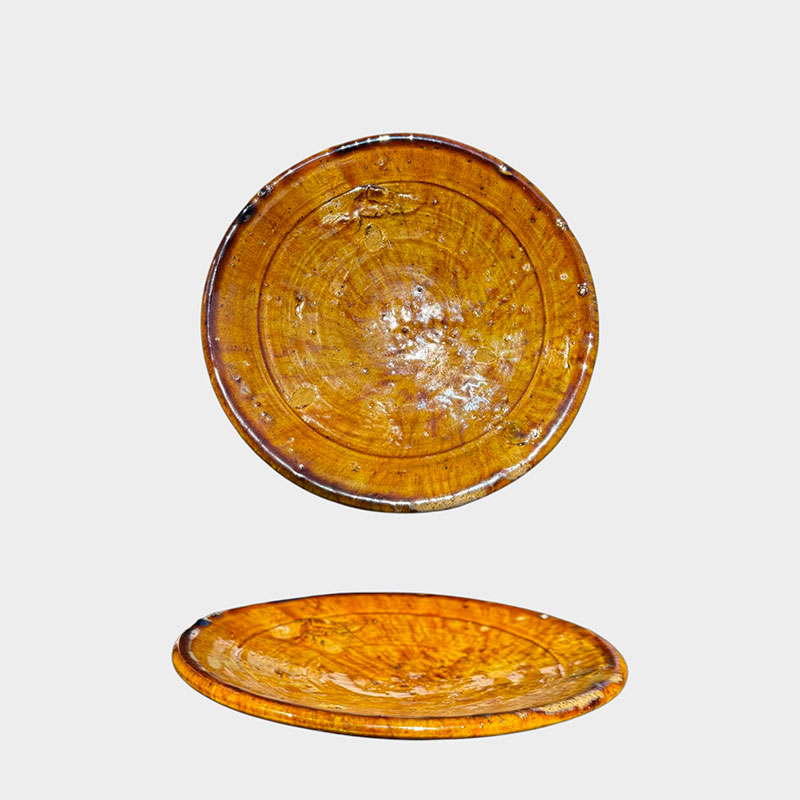 tamegroute tallerkener gul/okker - 20 cm i diameter
