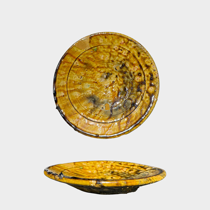 tamegroute tallerkener gul/okker - 20 cm i diameter