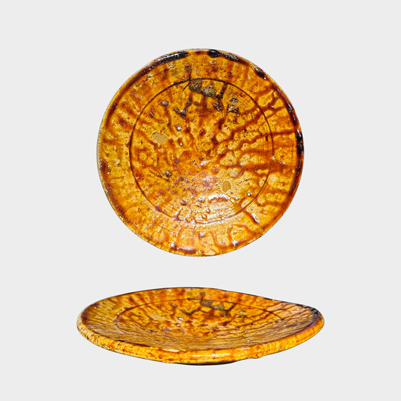 tamegroute tallerkener gul/okker - 20 cm i diameter